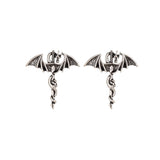 Xpoko Niche Style Halloween Spider Personality Design Horror Earrings