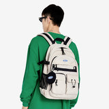 Xpoko-official backpack inspo Schoolbag Female College Student Japanese High School Schoolbag Original Junior High School White Computer Backpack Male