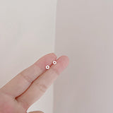 Xpoko Exquisite Small Glazed Surface Ear Three-piece Suit Earrings