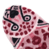 Xpoko Pink Leopard Print Rugs