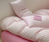 Xpoko Scandinavian Retro Stripes Bedding Set