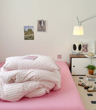 Xpoko Scandinavian Retro Stripes Bedding Set