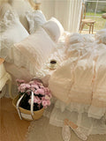 Xpoko Princesscore Pink Lace Bedding Set