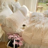 Xpoko Princesscore Pink Lace Bedding Set