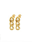 Xpoko Punk Cuban Chain Earrings