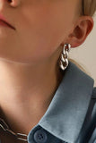 Xpoko Punk Cuban Chain Earrings