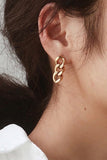 Xpoko Punk Cuban Chain Earrings