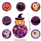 Xpoko Halloween DIY Felt Cat Ornaments Pumpkin Ghost Pendants Halloween Decoration 2024 For Home Door Hanging Signs Kids Toy