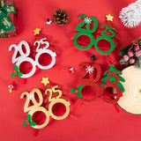 Xpoko 2025 New Year Glasses Happy New Year Party Photo booth Prop Christmas Ornaments kids Navidad Gifts New Year Eve Party Decoration