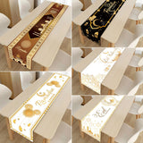 Xpoko Ramadan Decoration Table Runner EID Mubarak Decor 2024 For Home Tablecloth Ramadan Kareem Islamic Muslim Party Eid Al-Fitr Gifts