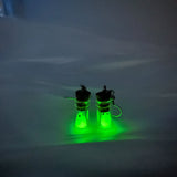 Xpoko Ghost in Bottle Earrings Glow in the Dark Ghost Dangle Earrings Luminous Halloween Jewelry for Women and Girl