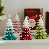 Xpoko Home decor souvenirs Christmas tree scented candles gift box Christmas gifts diy atmosphere decorative shaped Christmas candles