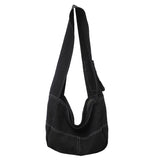 Xpoko Shopper Bags for Women Large Capacity Canvas Ladies Tote Crossbody Casual Solid Travel Versatile Messenger Female Shoulder Bag