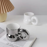 Xpoko Nordic ins simple solid color ceramic mug breakfast milk cup office pantry coffee cup water cup to send friends Christmas gifts