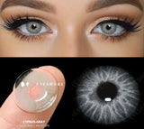 Xpoko Coloured Contact Lenses for Eyes 1pair Gray Pupils Lens Blue Eye Lenses Green Lens Brown Contacts Cosmetic Lens