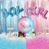 Boy Or Girl Foil Balloons Gender Reveal Decorations Supplies Baby Shower Pink Blue Latex Ballon Kids Birthday Party Globos Decor