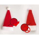 Xpoko Merry Christmas 2023 Christmas Tableware Bag Holder Christmas Hat Fork Knife Cutlery Bag Christmas Decorations for Home