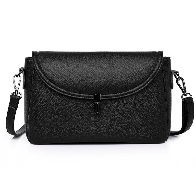 Xpoko Crossbody Bags for Women Handbags Genuine Leather Real Cowhide Women's Casual Fashion Bag Women Messenger Bag Small Shoulder Bag