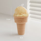 Xpoko Creative ice cream cone aromatherapy candle diy home fragrance birthday gifts simulation dessert gourmet candle table decoration