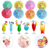 30/50Pcs Paper Umbrella CupCake Topper Cocktail Parasol Drink Umbrella Hawaiian Tropical Party Birthday Wedding Party Decoration