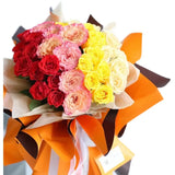 Xpoko 10 Meters Korean Waterproof Flower Wrapping Paper Two-toned Florist Bouquet Decoration Paper Roll