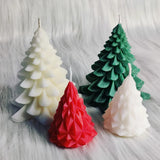 Xpoko 3D Christmas Decor Candle Mold for DIY Scented Candle Resin Plaster Silicone Mould Snowflake Elk Tree Craft Mold Home Decoration