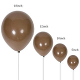 18/12/10/5inch Sand White Balloons Wedding Decorations Sage Green Brown Balloon Baby Shower Birthday Party Decor Helium Ballon