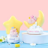 Xpoko Pig Happy Duck Little Night Lamp Bedroom Living Room Kawaii Decoration Night Lamp Children's Birthday Gift Decoration Maison