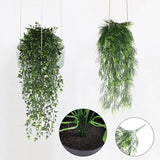 Xpoko Artificial Vine Plants Hanging Ivy Green Leaves Garden Decoration Garland Grape Without Pot Fake Greenery Plant Home Accessories