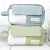 Xpoko back to school 1 Piece New Simple High Capacity Pencil Case High School Students Pen Bag Zipper Stationery Supplies