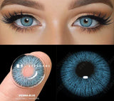 Xpoko Coloured Contact Lenses for Eyes 1pair Gray Pupils Lens Blue Eye Lenses Green Lens Brown Contacts Cosmetic Lens