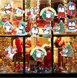 Xpoko Christmas Tree Candy Pendants Xmas Tree Lollipop Hanging Ornaments Penguin Gingerbread Pendants 2024 Merry Christmas Decoration