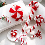 Xpoko Christmas Large Candy Canes Christmas Tree Lollipop Decoration Ornaments White and Red Decorative for Home Party Decor Xmas Gift