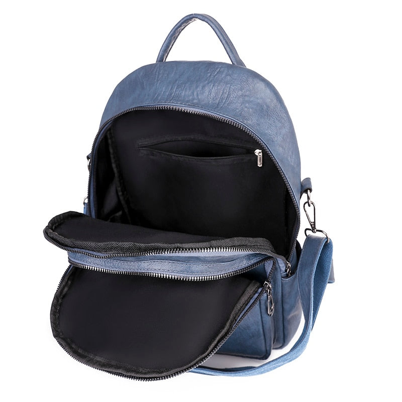 Xpoko For Teenage Girls Female School Bag Hot Sale Backpacks 2023 New Fashion Woman Backpack High Quality Youth PU Leather Backpacks