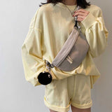 Xpoko Shoulder Bags for Women Casual Solid Fashion Simple Cute Pendant Women's Design Handbag Spring New Female Crossbody Bag