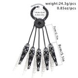 Xpoko Exaggerated Dubai Black Connecting Finger Chain Bracelet for Women Goth Nail Rings Bangles Belly Dancer Halloween Hand Jewelry