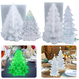 Xpoko 3D Christmas Decor Candle Mold for DIY Scented Candle Resin Plaster Silicone Mould Snowflake Elk Tree Craft Mold Home Decoration