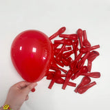 Xpoko 110Pcs Red Black Balloon Arch Garland Kit White Gold Ballon Set Party Birthday Decor Racing Casino Graduation Baby Shower Globos