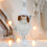 Xpoko Christmas Angel Doll Pendant Christmas Ornaments Hanging Pendant Tree Decor for Home 2024 Navidad Natal Noel Gifts New Year 2025