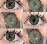 Xpoko Colored Pupils for Eyes Blue Pupils Green High Quality Colored Contact Lenses Brown Natural Lens Gray Big Eye Lenses