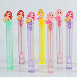 Xpoko 10pcs Mermaid Bubble Tube Soap Bottle Little Mermaid Birthday Party Decor Wedding Guests Gifts Baby Shower Kids Favors Toys