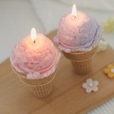 Xpoko Creative ice cream cone aromatherapy candle diy home fragrance birthday gifts simulation dessert gourmet candle table decoration