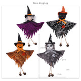 Xpoko Halloween Decorations Doll Bar Decor Pumpkin Ghost Witch Pendant Scary Halloween Kids Gift Halloween Party Decoration for Home