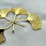 Xpoko Acrylic Gold Ginkgo Leaves Cake Topper Happy Birthday Cake Topper Baking Accessories Party Supplies Cake Decorating Tools