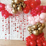 Xpoko Hot Pink Latex Party Balloons 5/10/12inch Retro Pink Red Balloon Valentine's Day Wedding Birthday Party Decoration Helium Globos