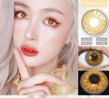 Xpoko 2Pcs/Pair Colored Contact Lenses Colorful Beauty Cosmetic Contacts Natural Color Lens Eye Contact Blue Lenses