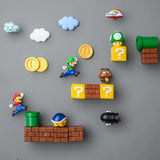 Xpoko 10pcs 3D Refrigerator Magnet Message Sticker Funny Childhood Game Girl Boy Student Toy Home Decoration Refrigerator Sticker