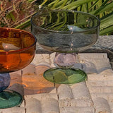 Xpoko Colorful Glass Dessert Bowl