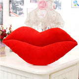 Xpoko 2pcs Lips Shaped Cushion Plush Big Red Lips Pillow Valentine's Day Gift Lovely Creative Soft Home Decoration Pillow