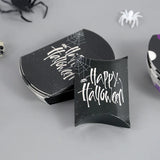 Xpoko 20/10pcs Halloween Pillow Candy Gift Box Pumpkin Cookie Sweet Packaging Bag Halloween Party Decor Supplies Kids Trick or Treat